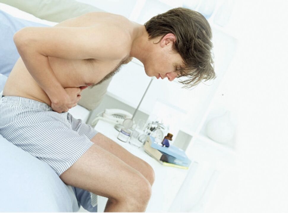 mina prostatitisa duen gizon batean